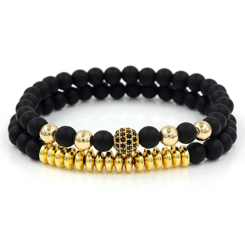 Alloy beaded bracelet