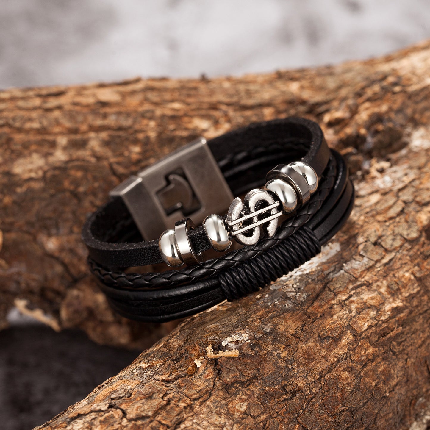 Leather Bracelet Multi-Layer Suit Nautical Bracelet