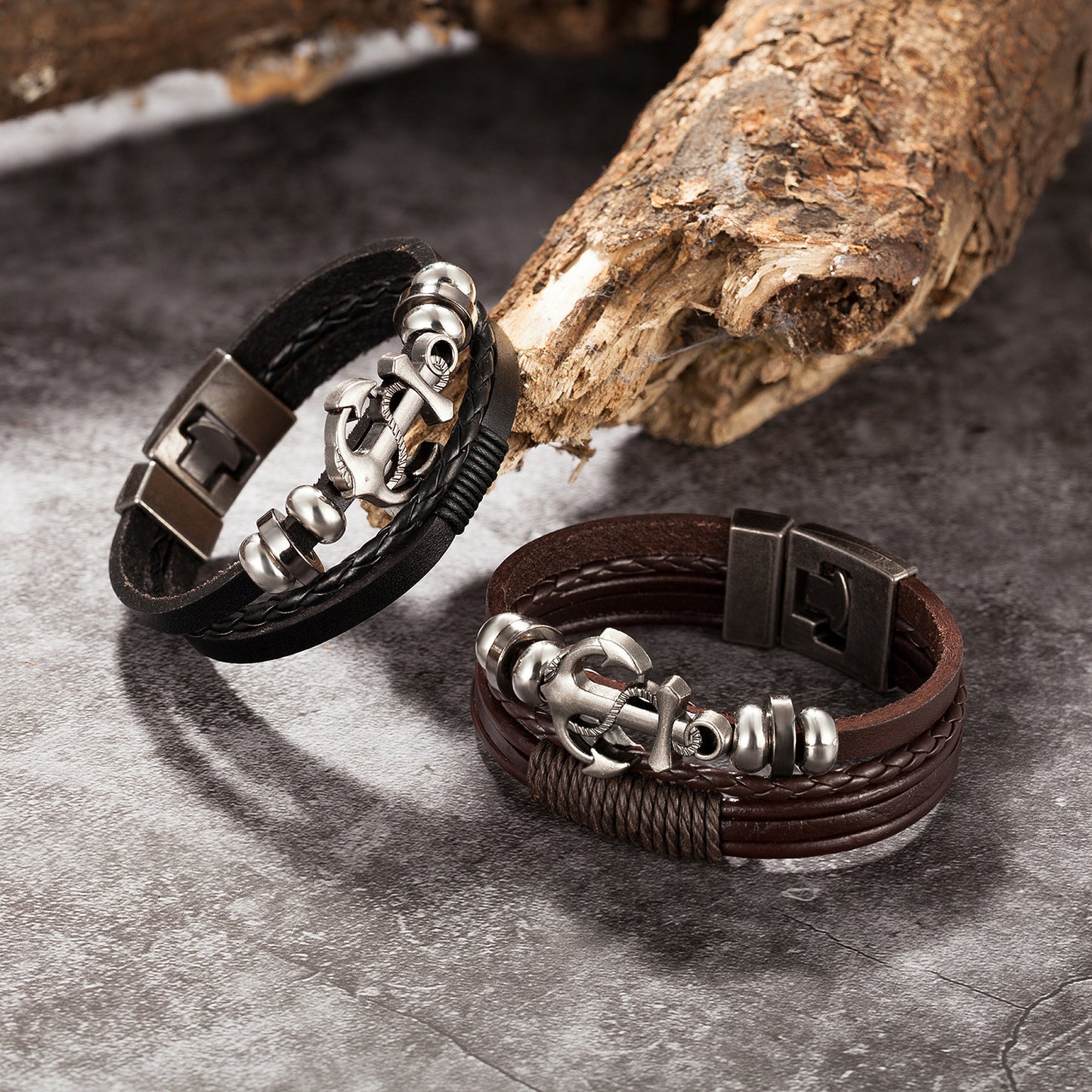 Leather Bracelet Multi-Layer Suit Nautical Bracelet