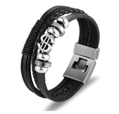 Leather Bracelet Multi-Layer Suit Nautical Bracelet