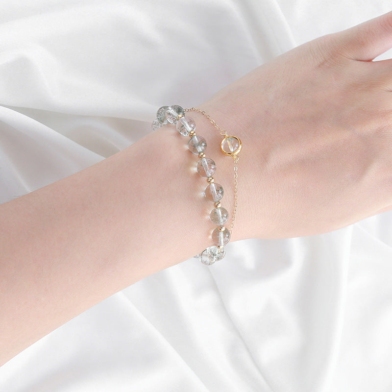 Natural Green Ghost Bracelet Female Ins Niche Design