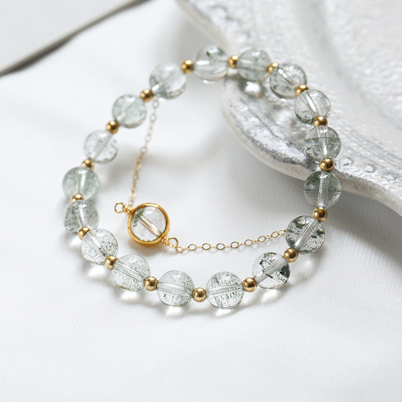 Natural Green Ghost Bracelet Female Ins Niche Design