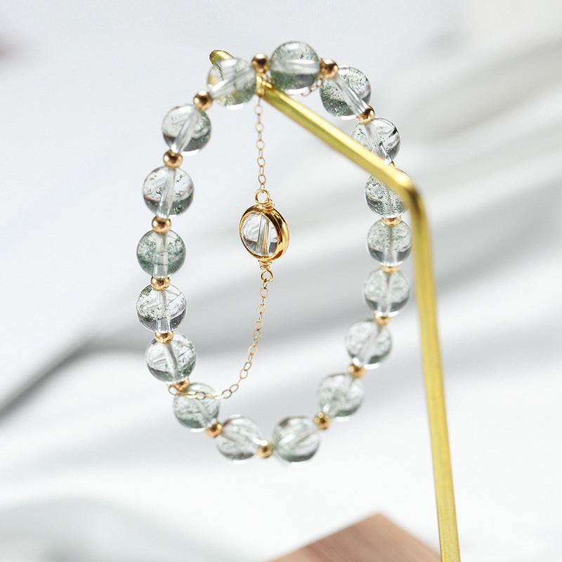 Natural Green Ghost Bracelet Female Ins Niche Design