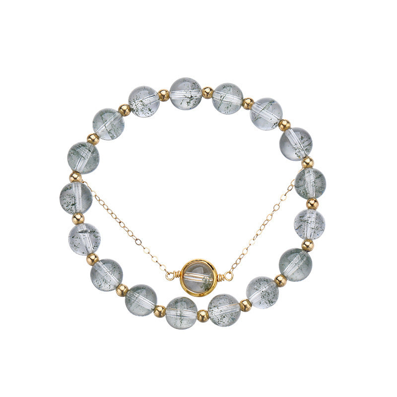 Natural Green Ghost Bracelet Female Ins Niche Design