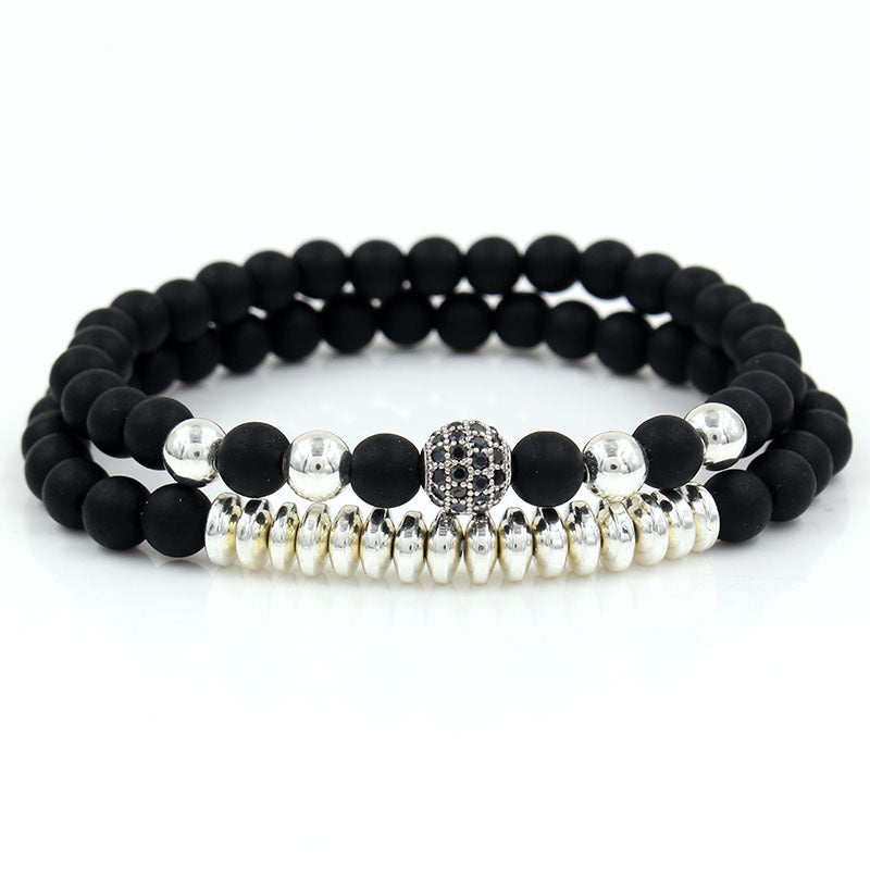 Alloy beaded bracelet