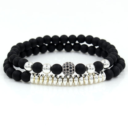 Alloy beaded bracelet